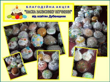 95 пасок спекли освітяни для захисників Вітчизни