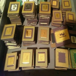Ceramic Cpu Intel Gold Processor Recovery Scrap